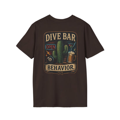 Dive Bar Behavior T-Shirt — Vintage Cactus Bar Graphic Tee