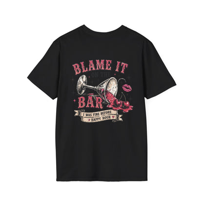 Blame It On The Bar Graphic T-Shirt — Vintage Cactus Happy Hour Tee