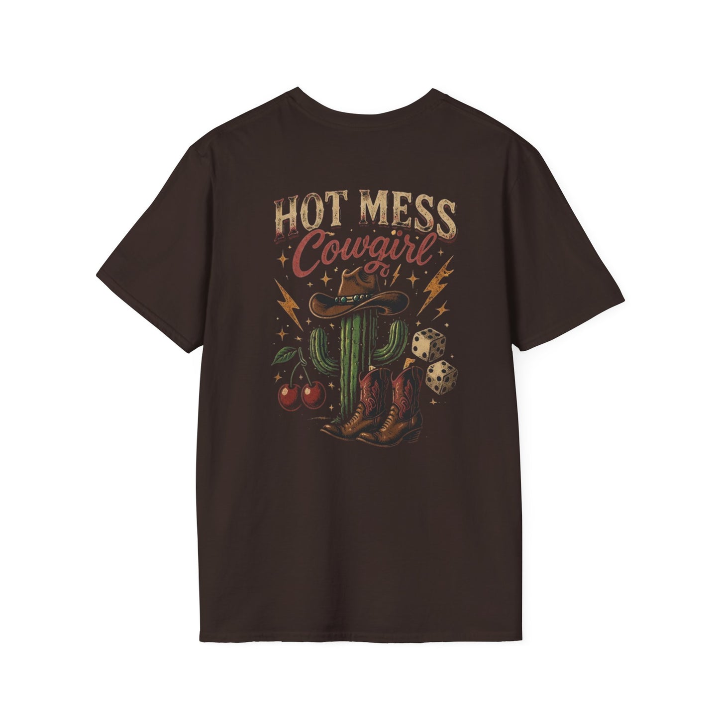 Hot Mess Cowgirl T-Shirt — Vintage Cactus Western Graphic Tee