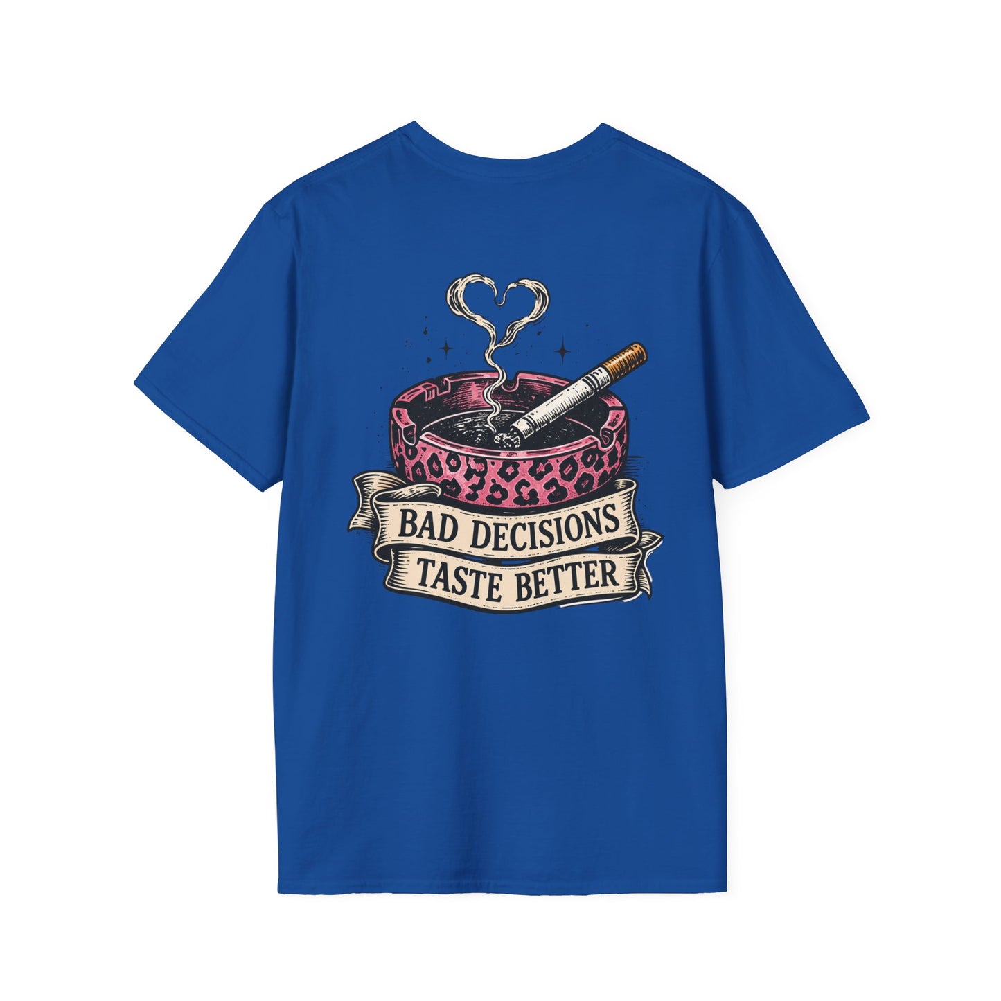 Bad Decisions Taste Better T-Shirt — Vintage Cactus Ashtray Graphic Tee