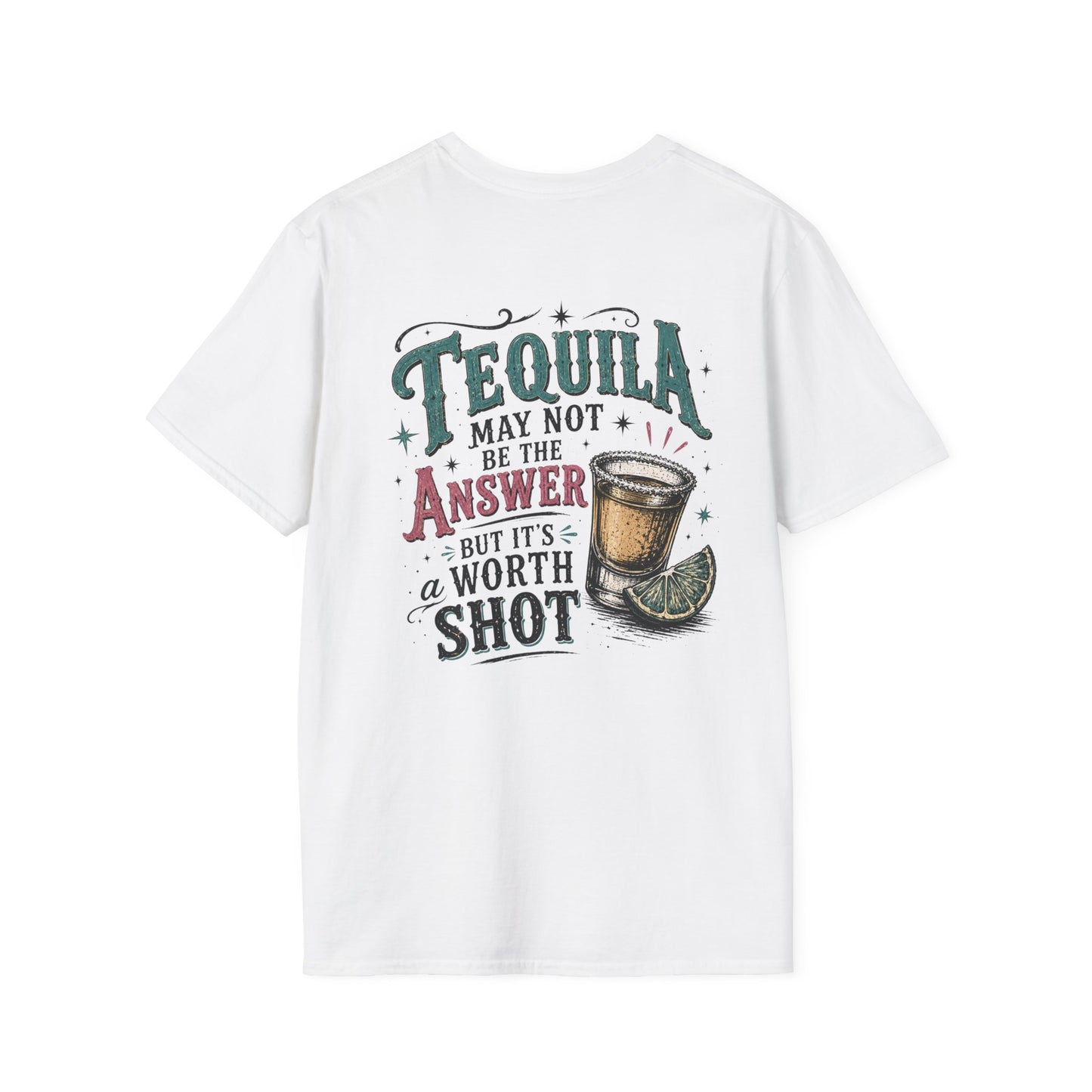 Tequila Worth a Shot T-Shirt — Vintage Cactus Bar Graphic Tee