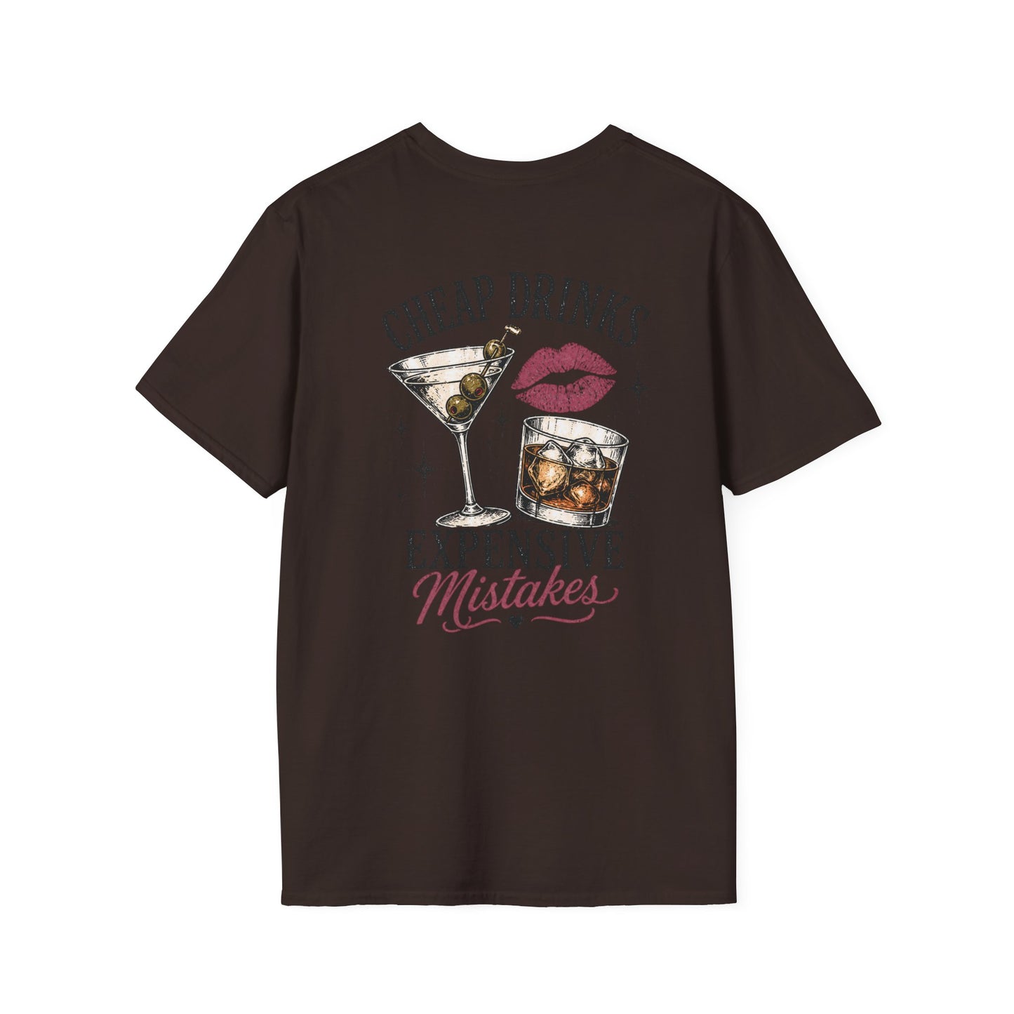 Vintage Cactus "Cheap Drinks, Expensive Mistakes" T-Shirt