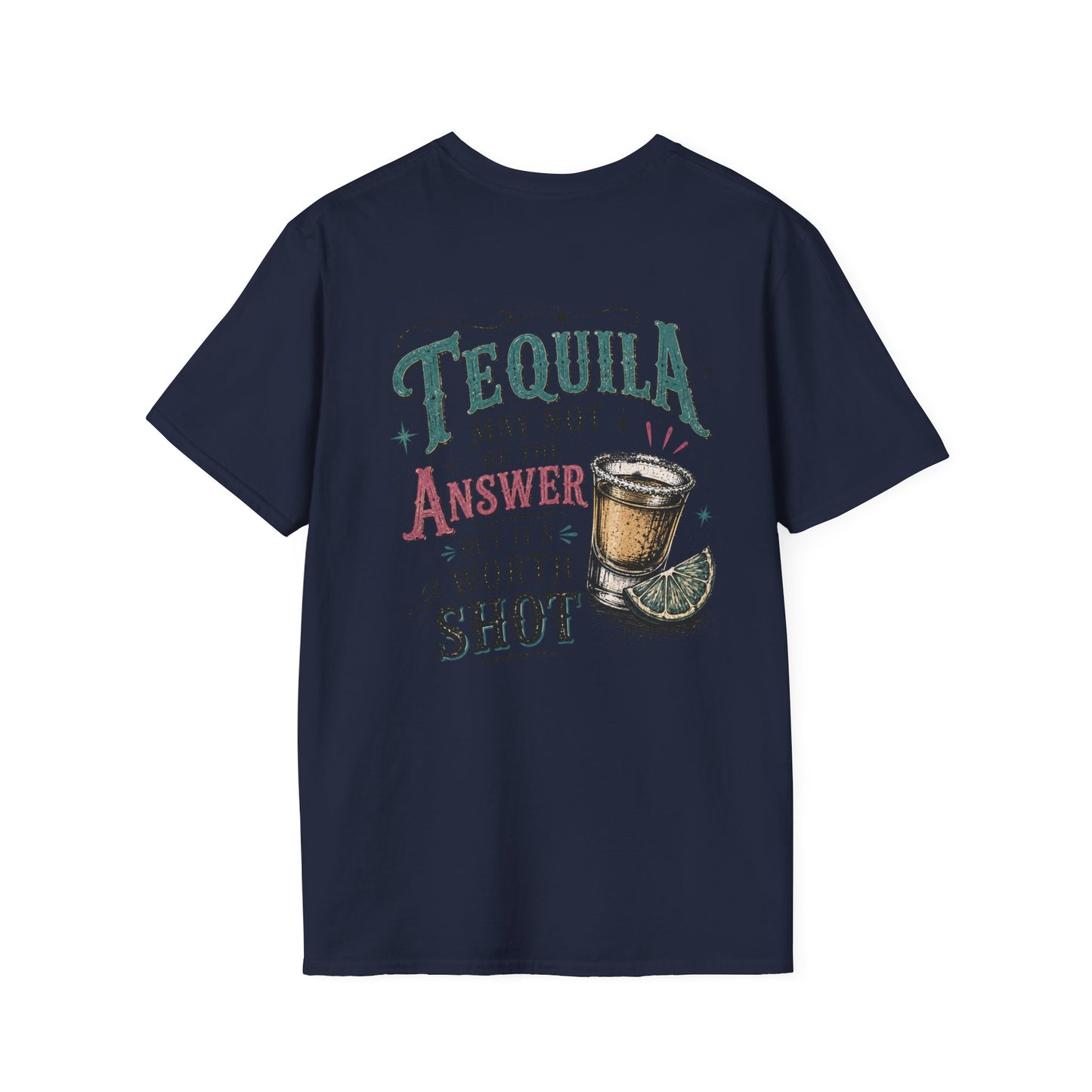 Tequila Worth a Shot T-Shirt — Vintage Cactus Bar Graphic Tee