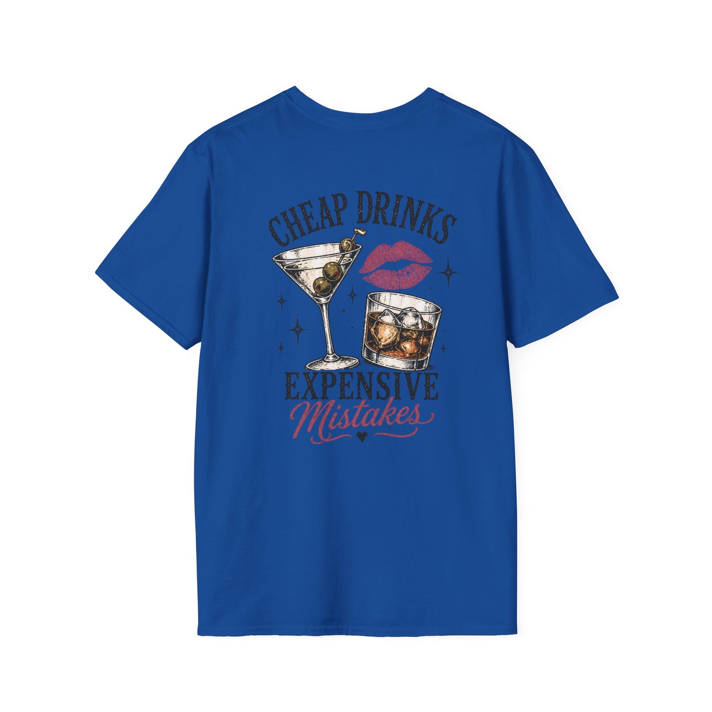 Vintage Cactus "Cheap Drinks, Expensive Mistakes" T-Shirt
