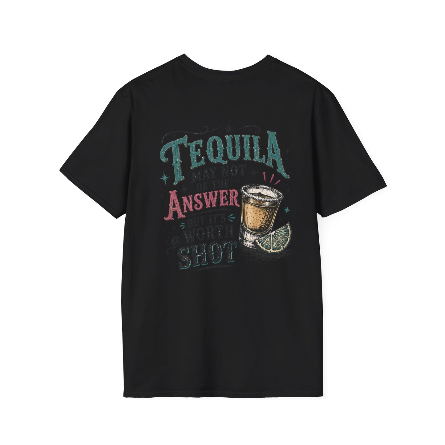 Tequila Worth a Shot T-Shirt — Vintage Cactus Bar Graphic Tee