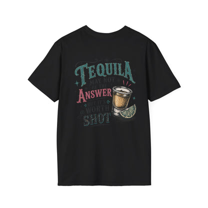 Tequila Worth a Shot T-Shirt — Vintage Cactus Bar Graphic Tee