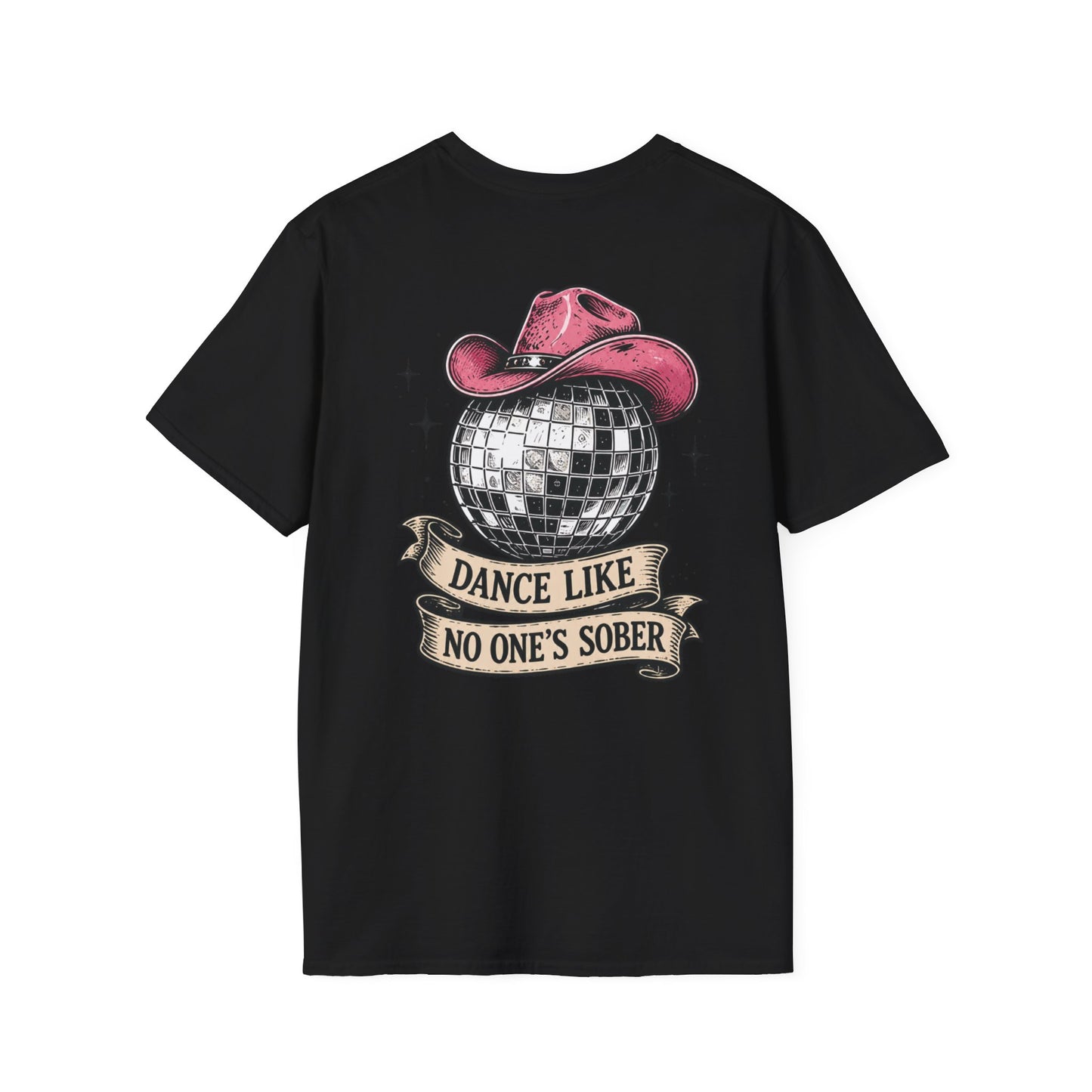Dance Like No One's Sober T-Shirt — Disco Cactus Cowboy Graphic Tee