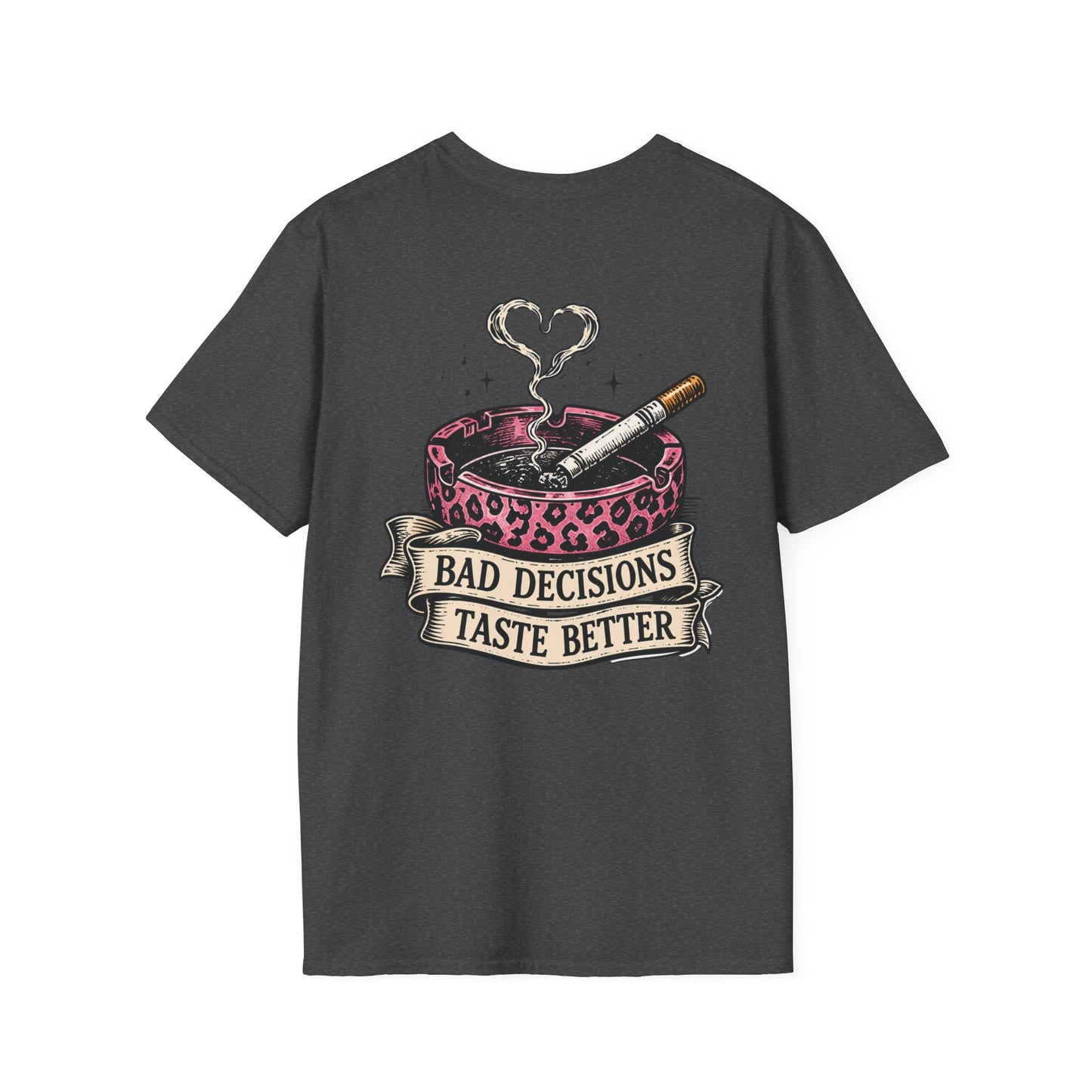 Bad Decisions Taste Better T-Shirt — Vintage Cactus Ashtray Graphic Tee