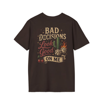 Bad Decisions Look Good On Me T-Shirt — Vintage Cactus Graphic Tee