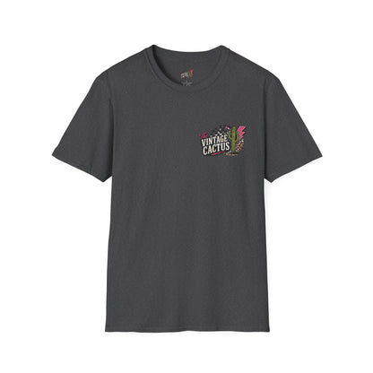 Tequila Made Me Do It T-Shirt — Vintage Cactus Shot Glass Graphic