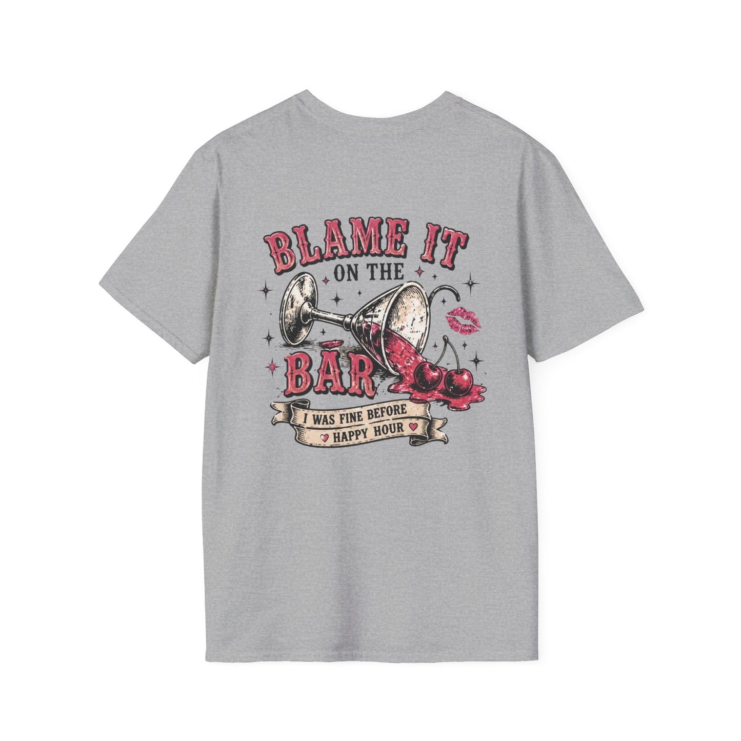 Blame It On The Bar Graphic T-Shirt — Vintage Cactus Happy Hour Tee