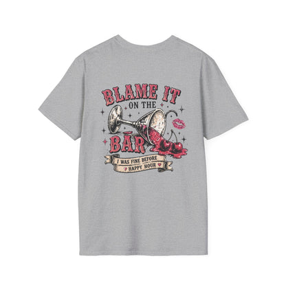Blame It On The Bar Graphic T-Shirt — Vintage Cactus Happy Hour Tee