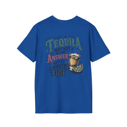 Tequila Worth a Shot T-Shirt — Vintage Cactus Bar Graphic Tee