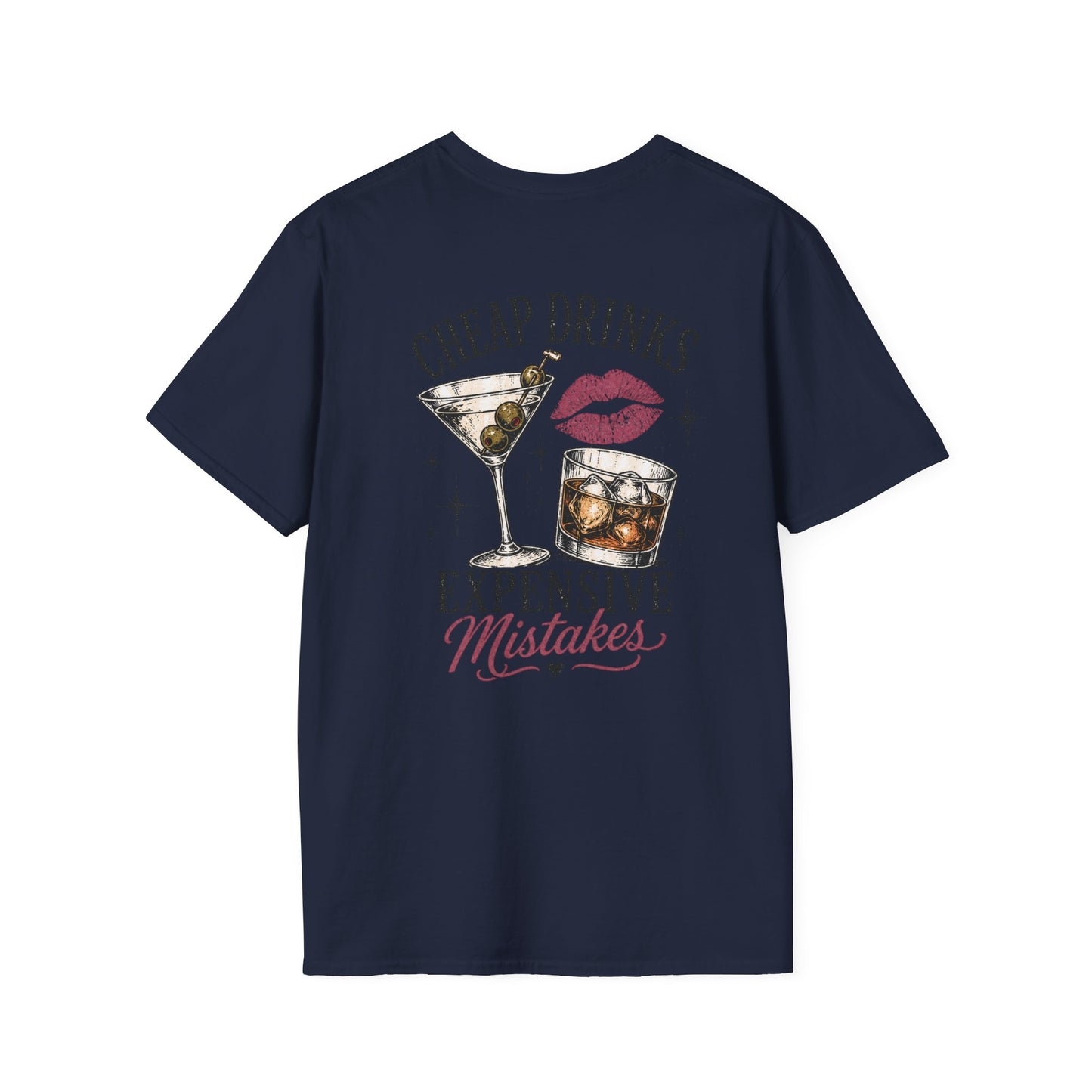 Vintage Cactus "Cheap Drinks, Expensive Mistakes" T-Shirt