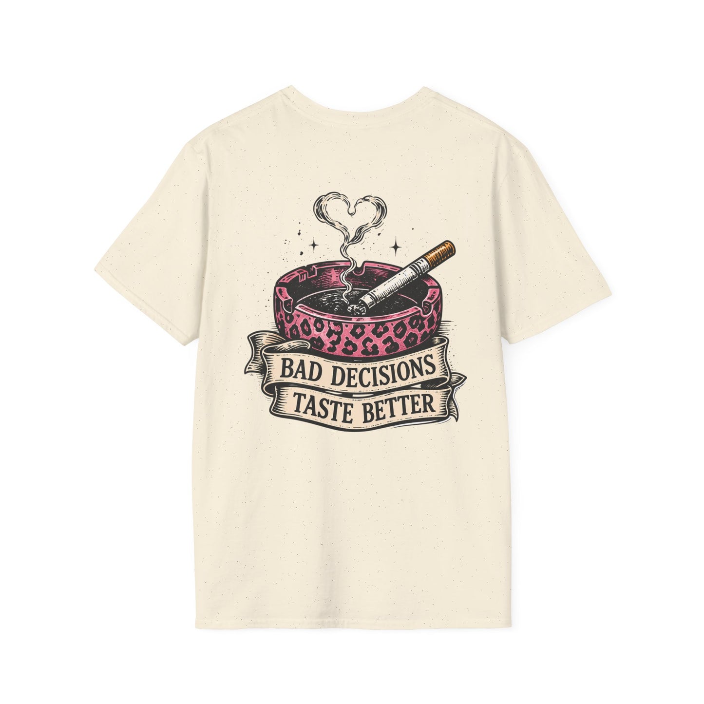 Bad Decisions Taste Better T-Shirt — Vintage Cactus Ashtray Graphic Tee