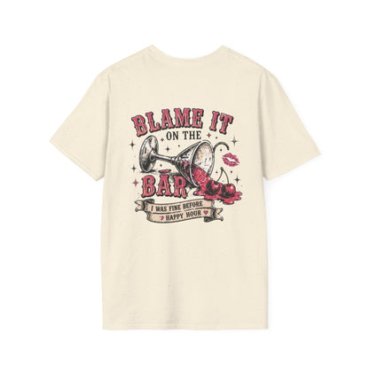 Blame It On The Bar Graphic T-Shirt — Vintage Cactus Happy Hour Tee