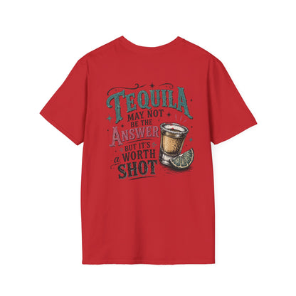 Tequila Worth a Shot T-Shirt — Vintage Cactus Bar Graphic Tee