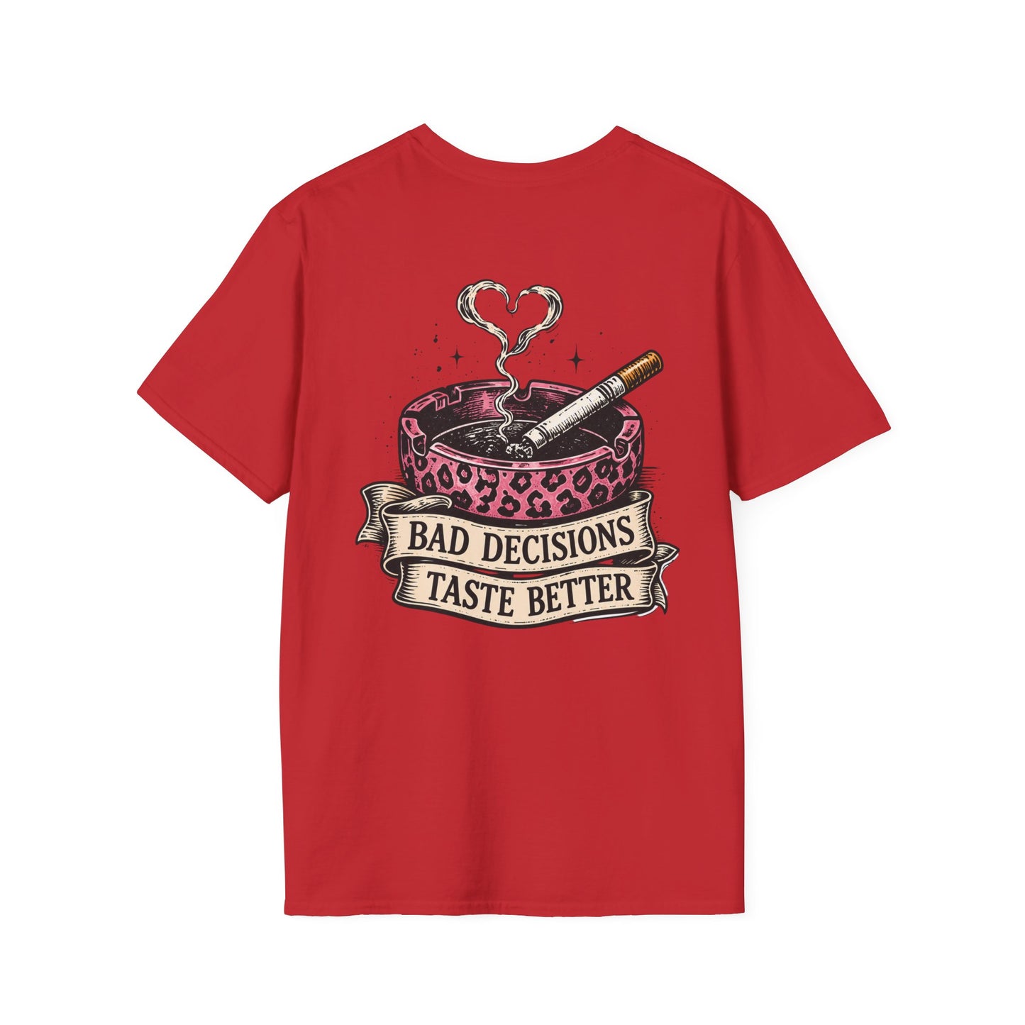 Bad Decisions Taste Better T-Shirt — Vintage Cactus Ashtray Graphic Tee