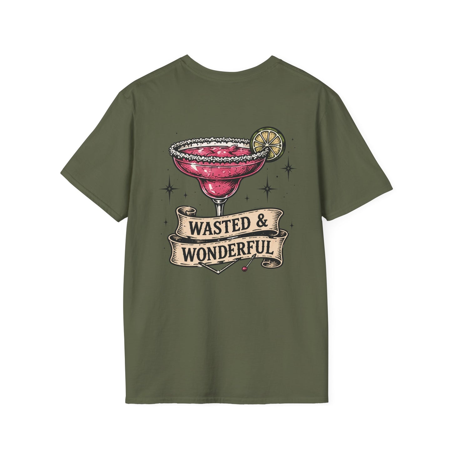 Wasted & Wonderful Margarita T-Shirt — Vintage Cocktail Graphic Tee