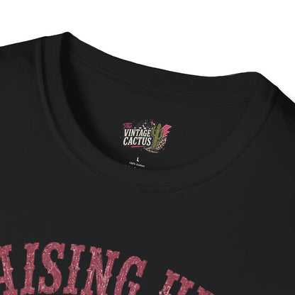 Raising Hell & Not Going to Jail Graphic T-Shirt — Western Skeleton Cowgirl Tee
