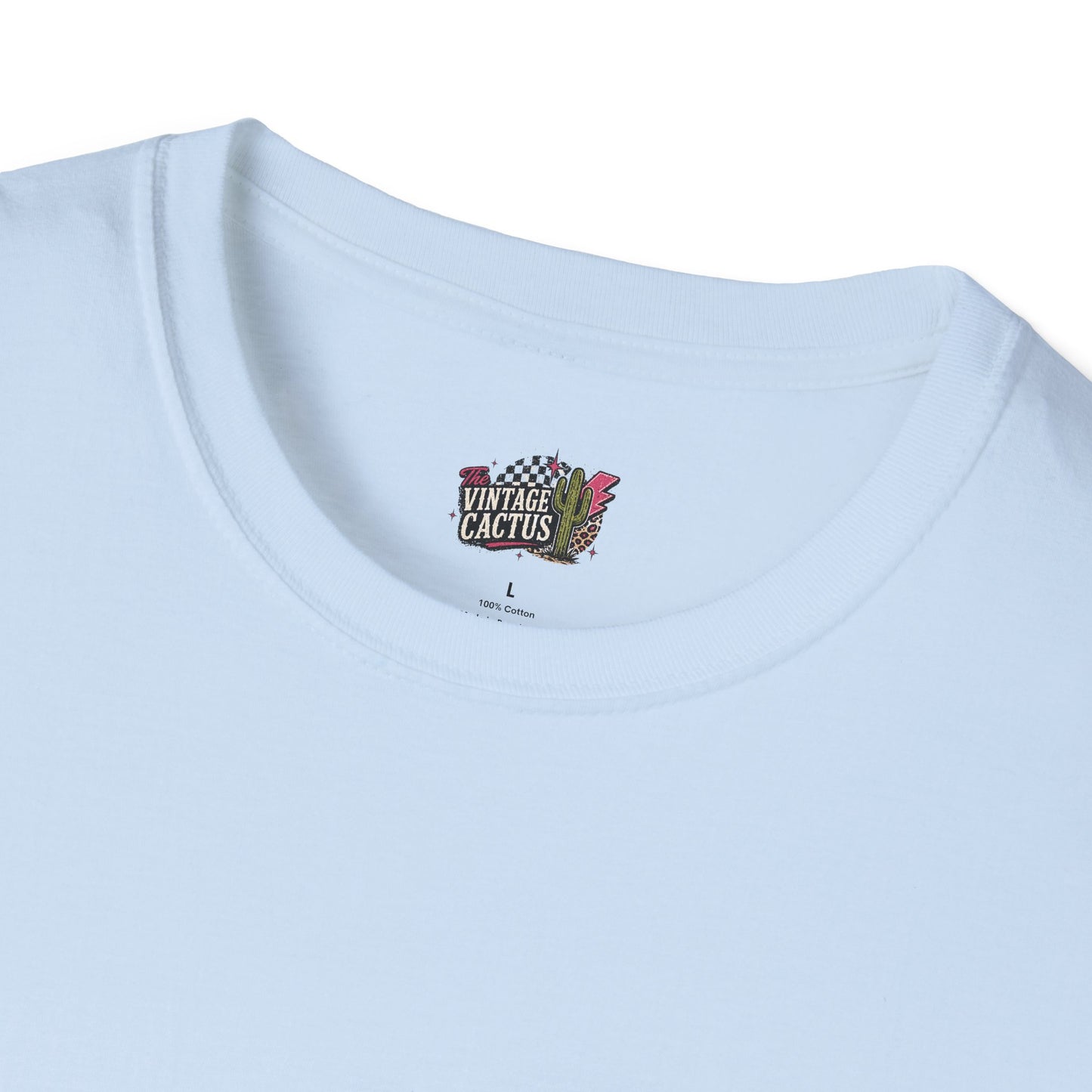 Raising Hell Skull Cowboy T-Shirt — "Raising Hell & Not Going to Jail" Vintage Cactus Tee