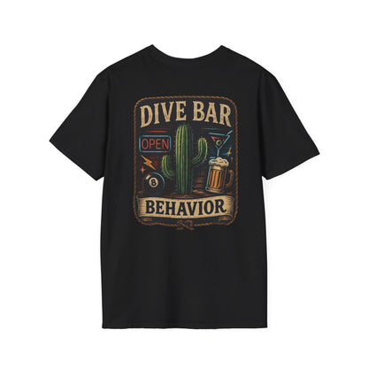Dive Bar Behavior T-Shirt — Vintage Cactus Bar Graphic Tee