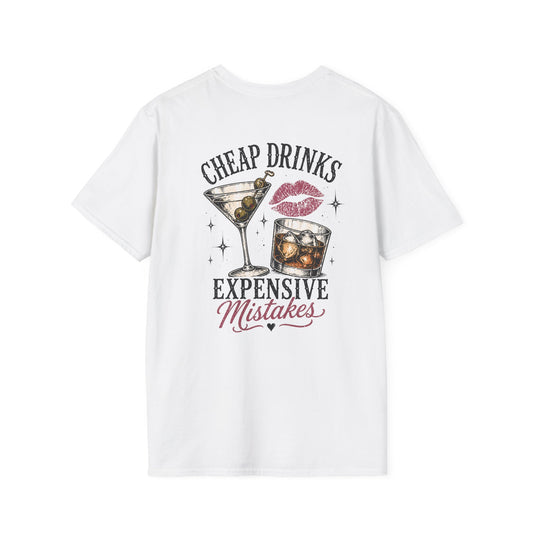 Vintage Cactus "Cheap Drinks, Expensive Mistakes" T-Shirt
