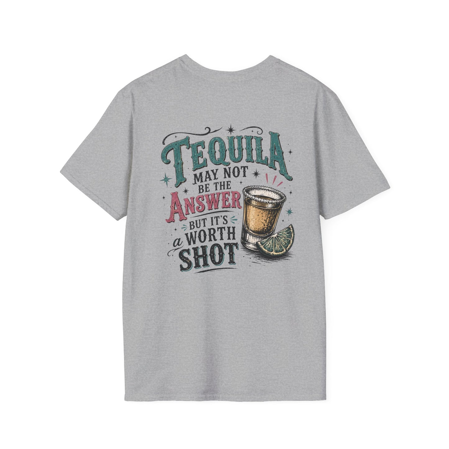 Tequila Worth a Shot T-Shirt — Vintage Cactus Bar Graphic Tee