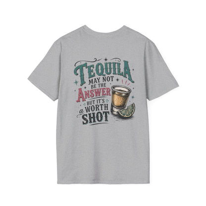 Tequila Worth a Shot T-Shirt — Vintage Cactus Bar Graphic Tee
