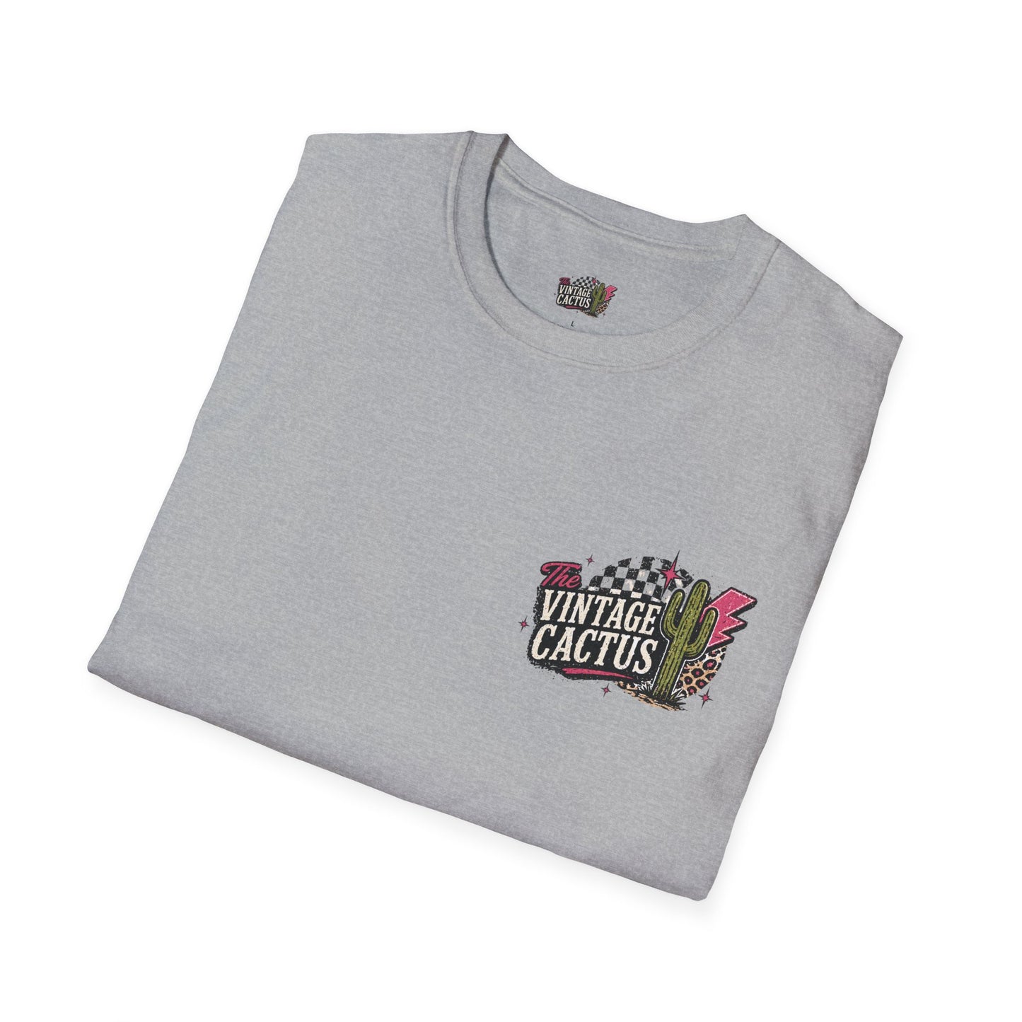 Thirsty & Prickly Cactus T-Shirt — Retro Floral Cocktail Desert Tee