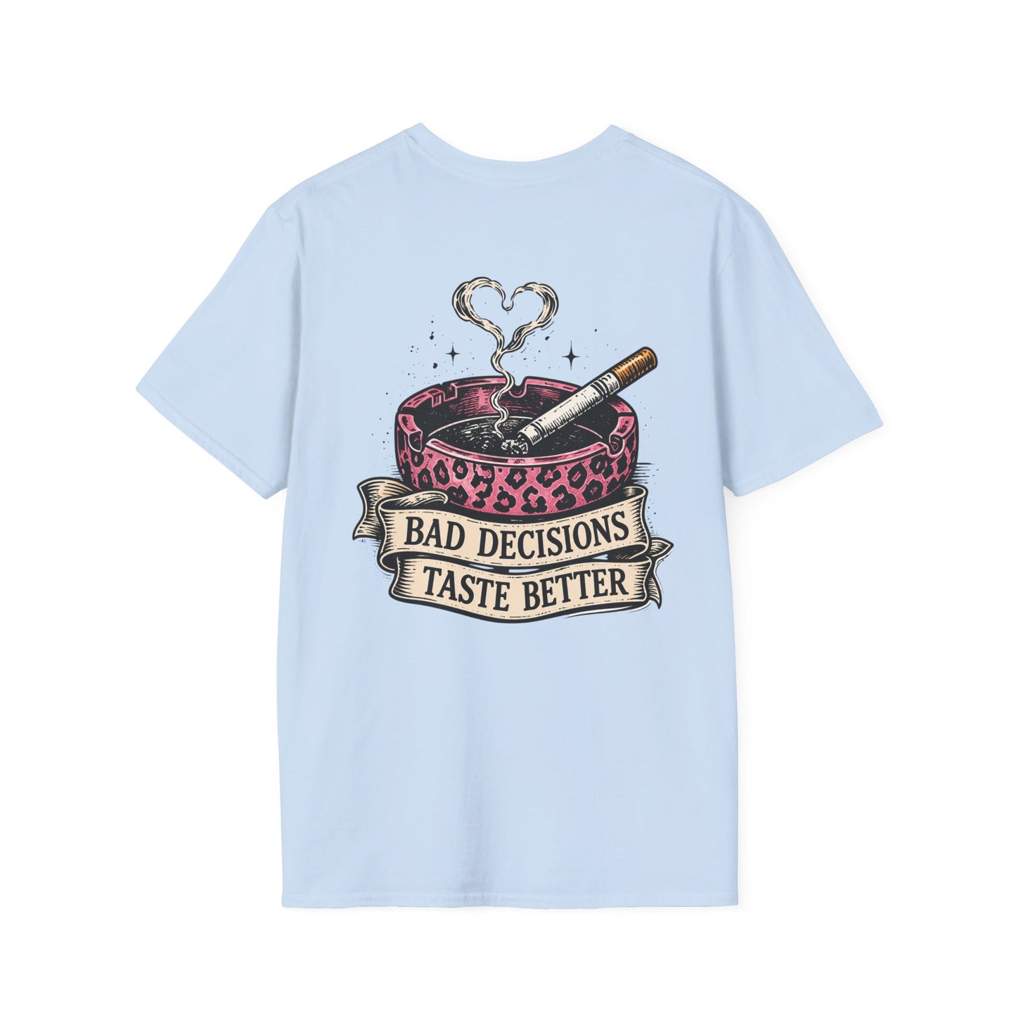 Bad Decisions Taste Better T-Shirt — Vintage Cactus Ashtray Graphic Tee