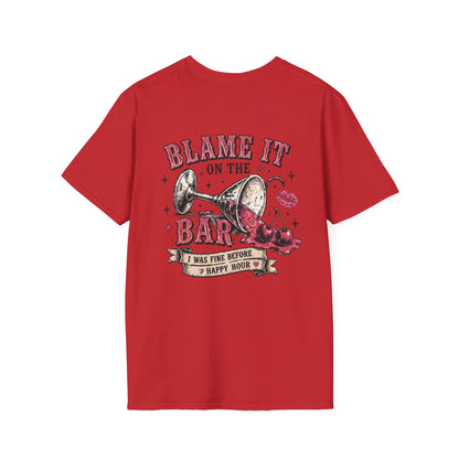 Blame It On The Bar Graphic T-Shirt — Vintage Cactus Happy Hour Tee