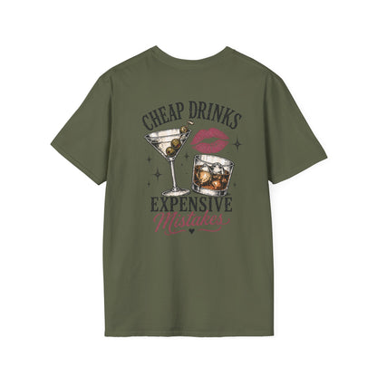 Vintage Cactus "Cheap Drinks, Expensive Mistakes" T-Shirt
