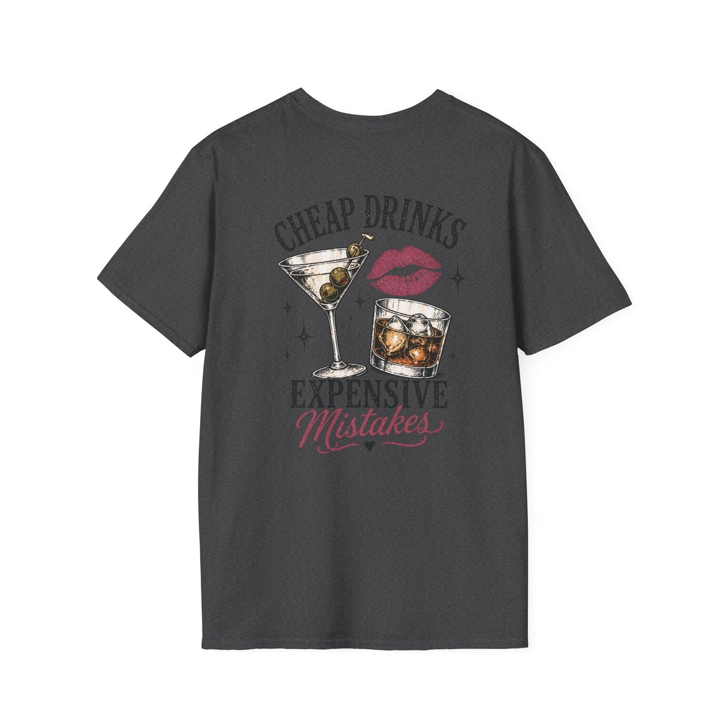 Vintage Cactus "Cheap Drinks, Expensive Mistakes" T-Shirt