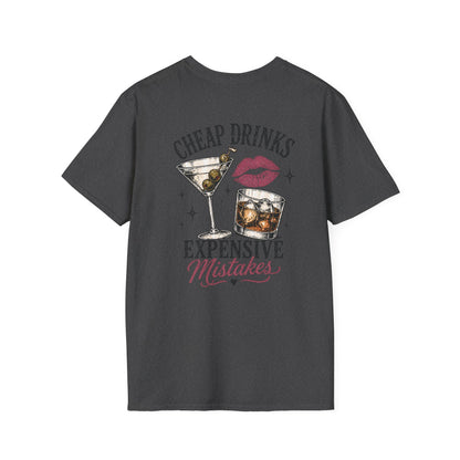 Vintage Cactus "Cheap Drinks, Expensive Mistakes" T-Shirt