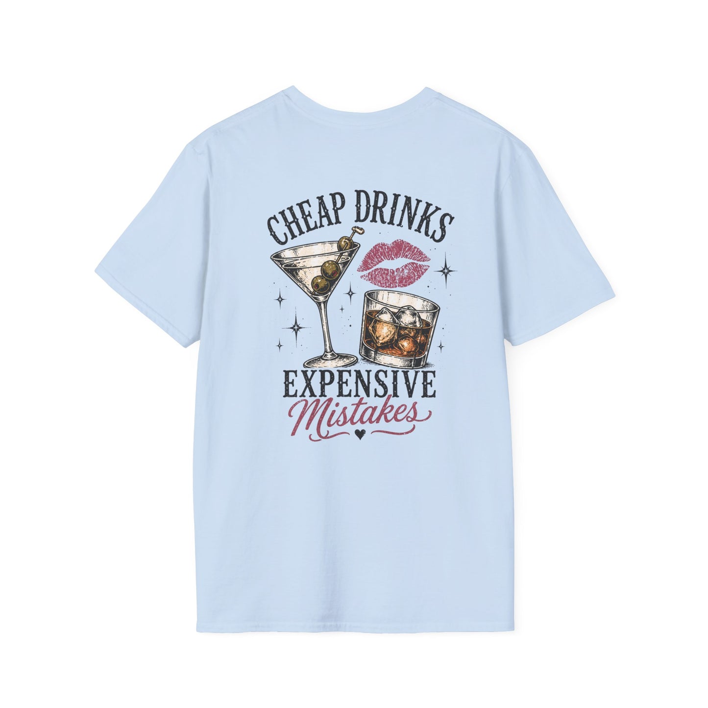 Vintage Cactus "Cheap Drinks, Expensive Mistakes" T-Shirt