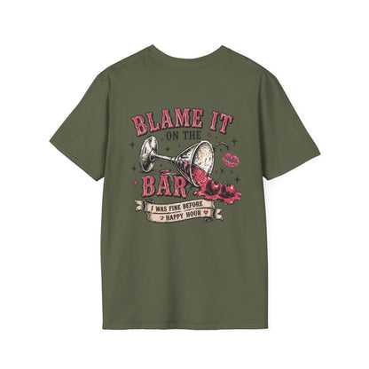 Blame It On The Bar Graphic T-Shirt — Vintage Cactus Happy Hour Tee
