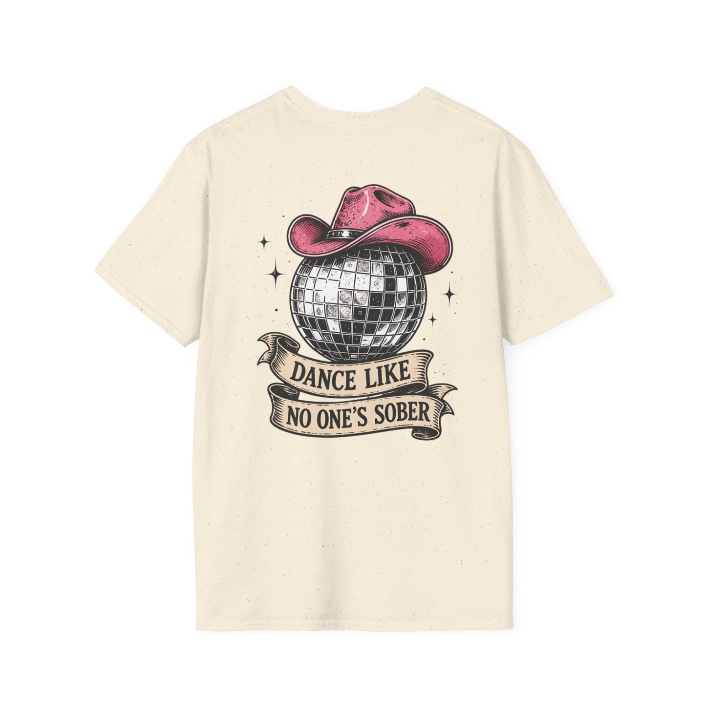 Dance Like No One's Sober T-Shirt — Disco Cactus Cowboy Graphic Tee