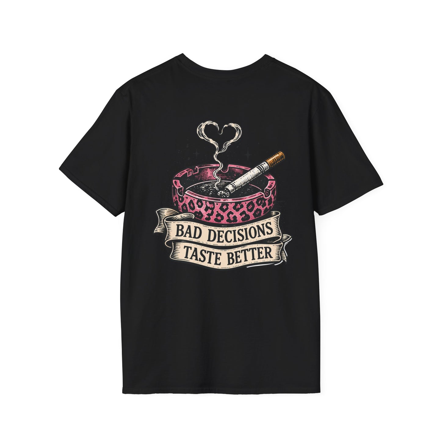 Bad Decisions Taste Better T-Shirt — Vintage Cactus Ashtray Graphic Tee