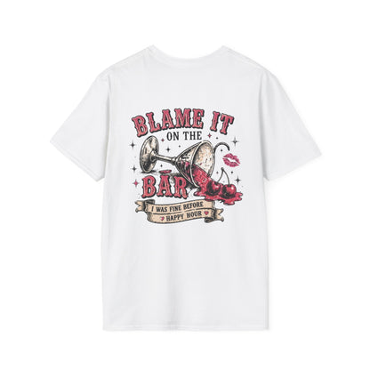 Blame It On The Bar Graphic T-Shirt — Vintage Cactus Happy Hour Tee