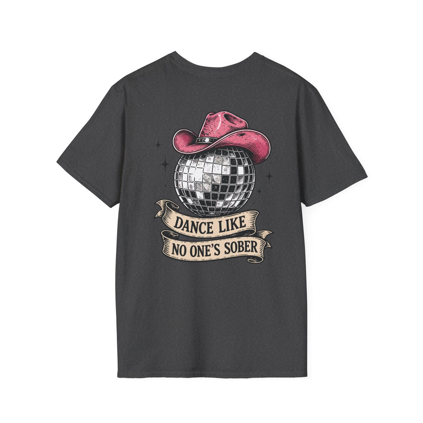 Dance Like No One's Sober T-Shirt — Disco Cactus Cowboy Graphic Tee