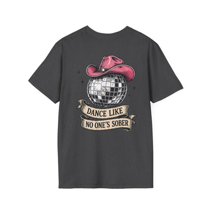 Dance Like No One's Sober T-Shirt — Disco Cactus Cowboy Graphic Tee