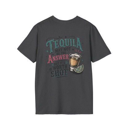 Tequila Worth a Shot T-Shirt — Vintage Cactus Bar Graphic Tee