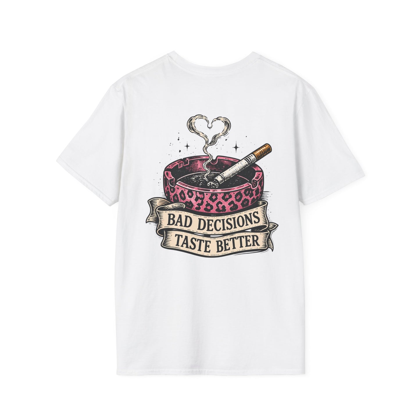 Bad Decisions Taste Better T-Shirt — Vintage Cactus Ashtray Graphic Tee