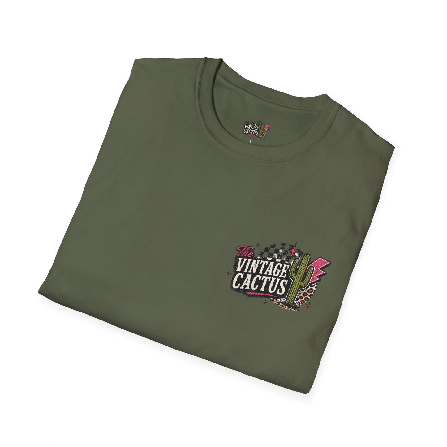 Thirsty & Prickly Cactus T-Shirt — Retro Floral Cocktail Desert Tee