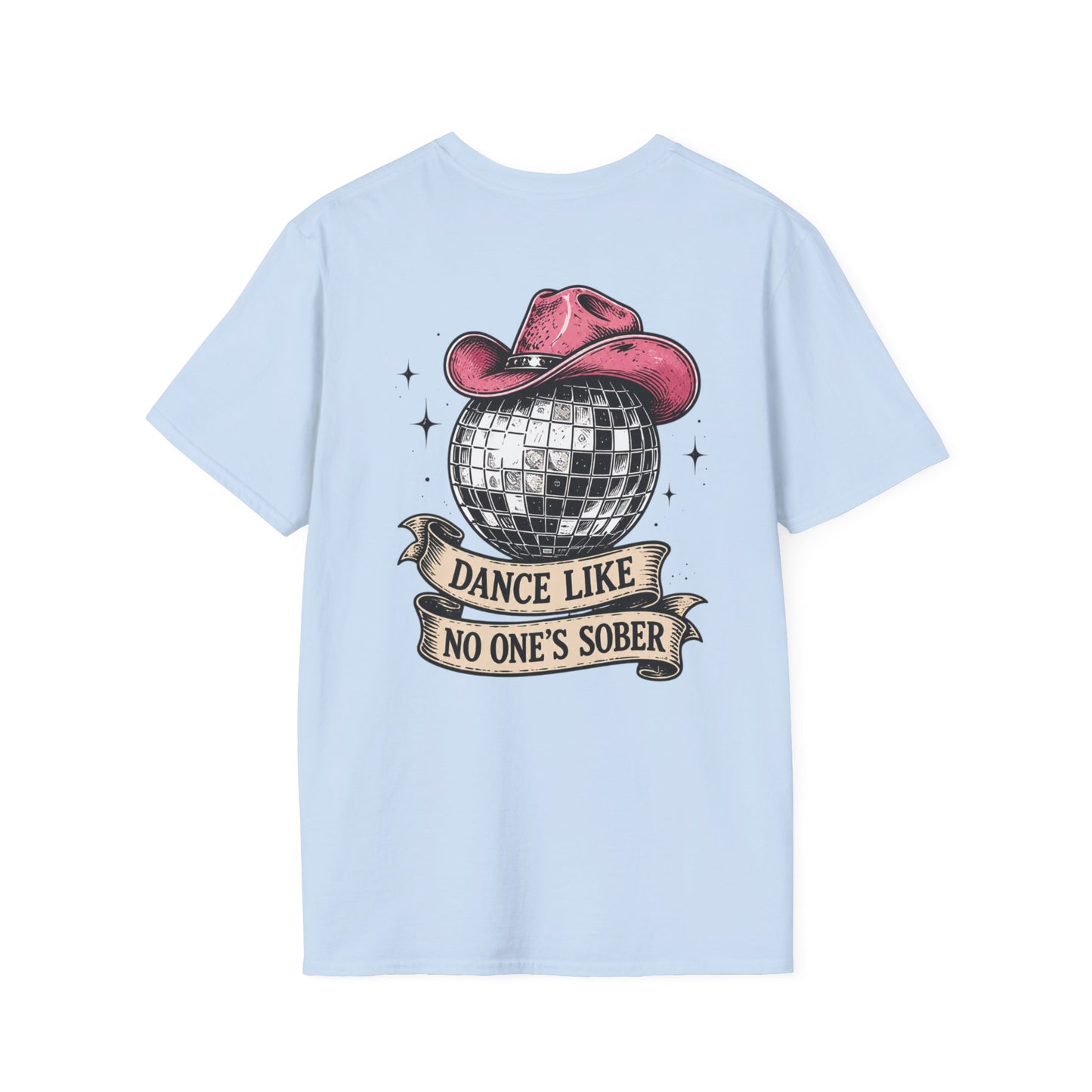 Dance Like No One's Sober T-Shirt — Disco Cactus Cowboy Graphic Tee